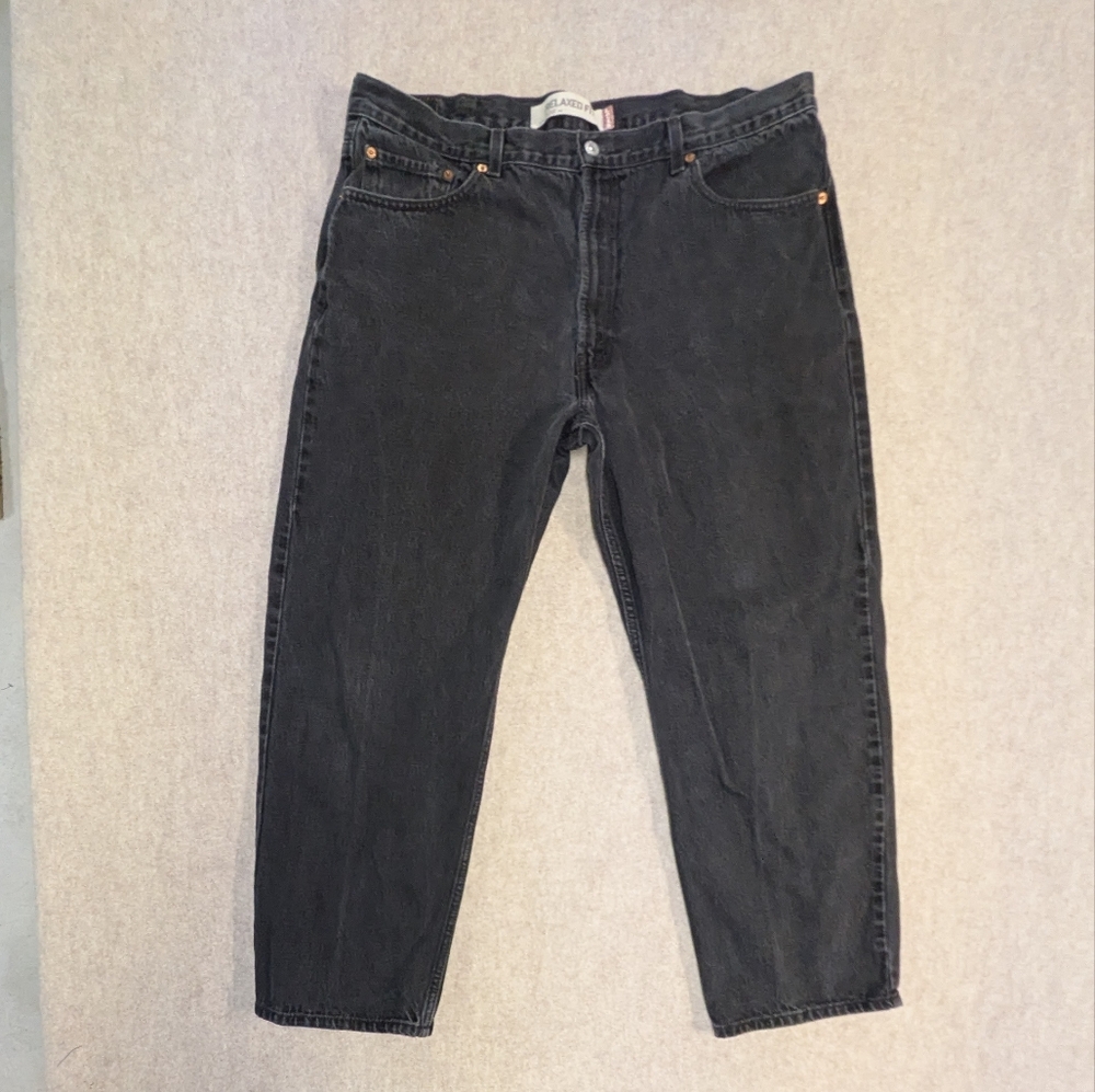 Levi's Men's Black Relaxed Jeans Size 40 30